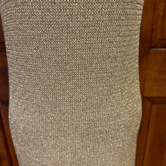 Yunika Gold Glitter Sleeveless V-Neck 
Evening Dress or Swim Cover Italy S/M NWT - Picture 6 of 11